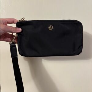 Lululemon Black and Gold Now and Always Pouch